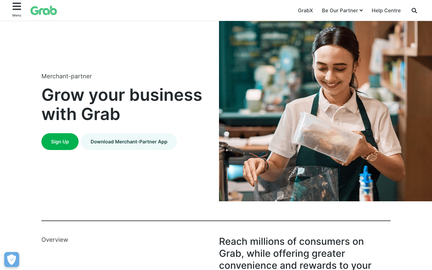 Grab homepage alternative nashi