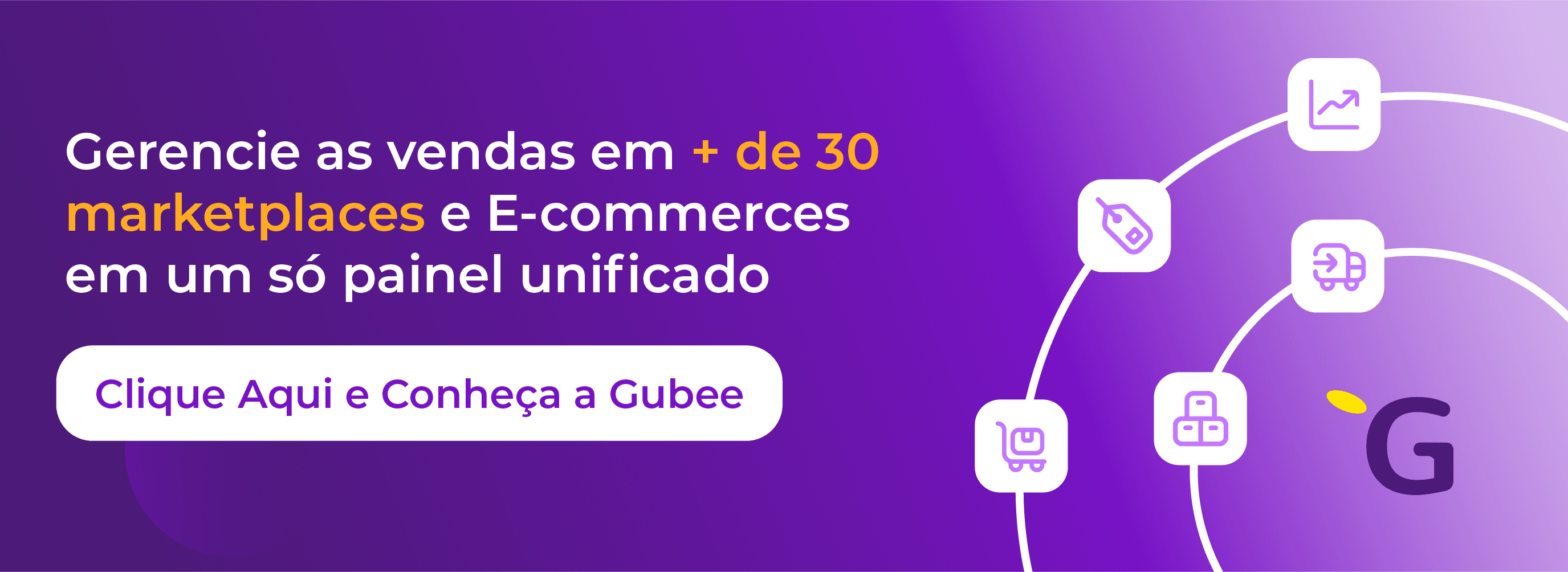 Gerencie as vendas em + de 30 marketplaces e E-commerces em um só painel unificado