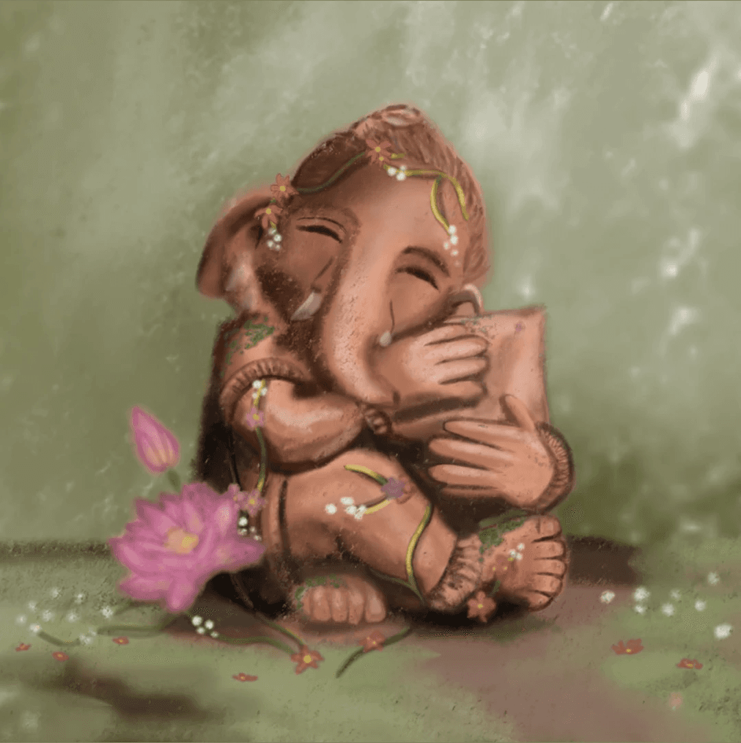 A bottle of daisy perfume with floral accents.