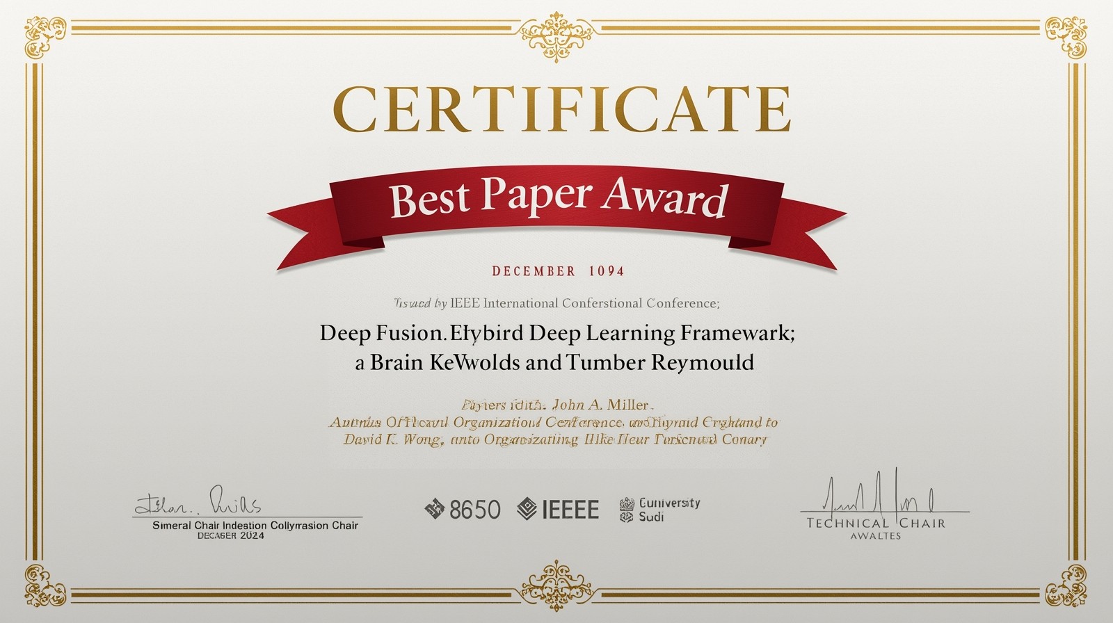 Best Paper Award – International Conference on Big Data, IoT, and Machine Learning 2023