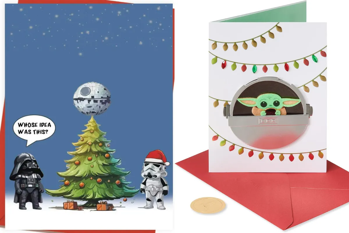 Star Wars-themed holiday cards.