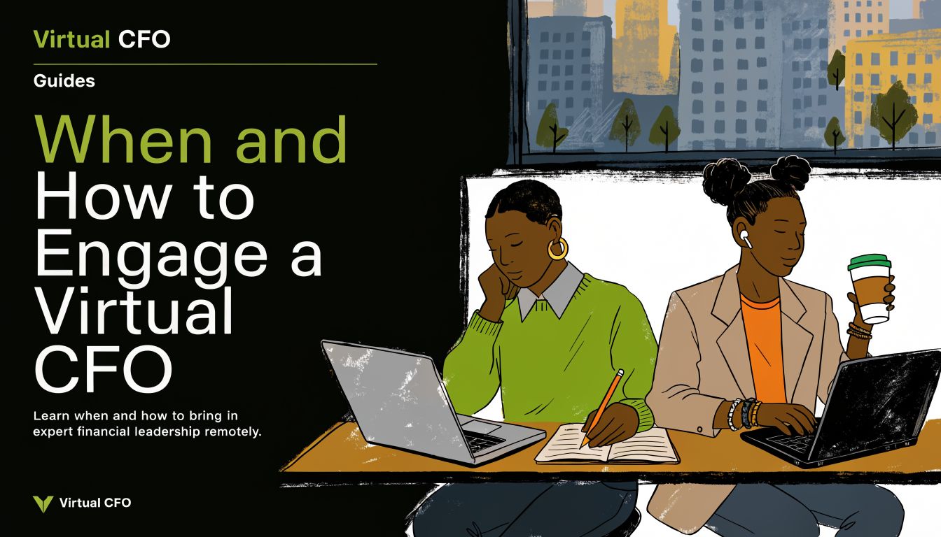 Two professional women working on laptops at a desk in an office with city view windows.