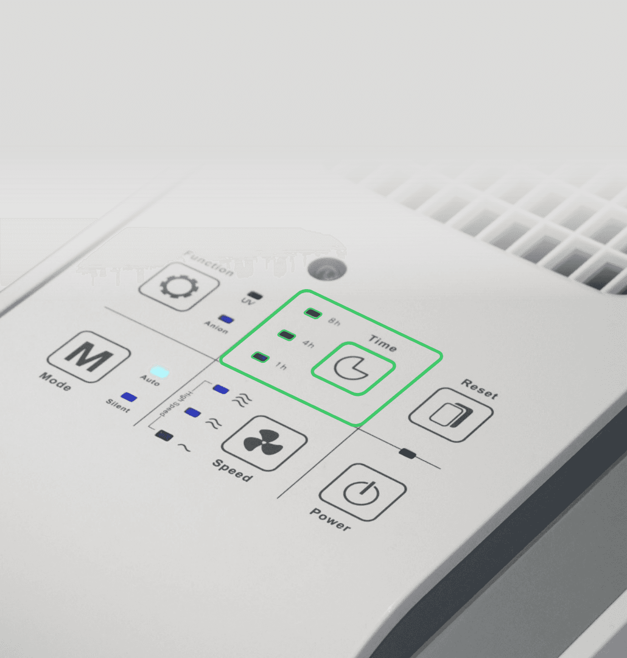 a grey wireless headphone