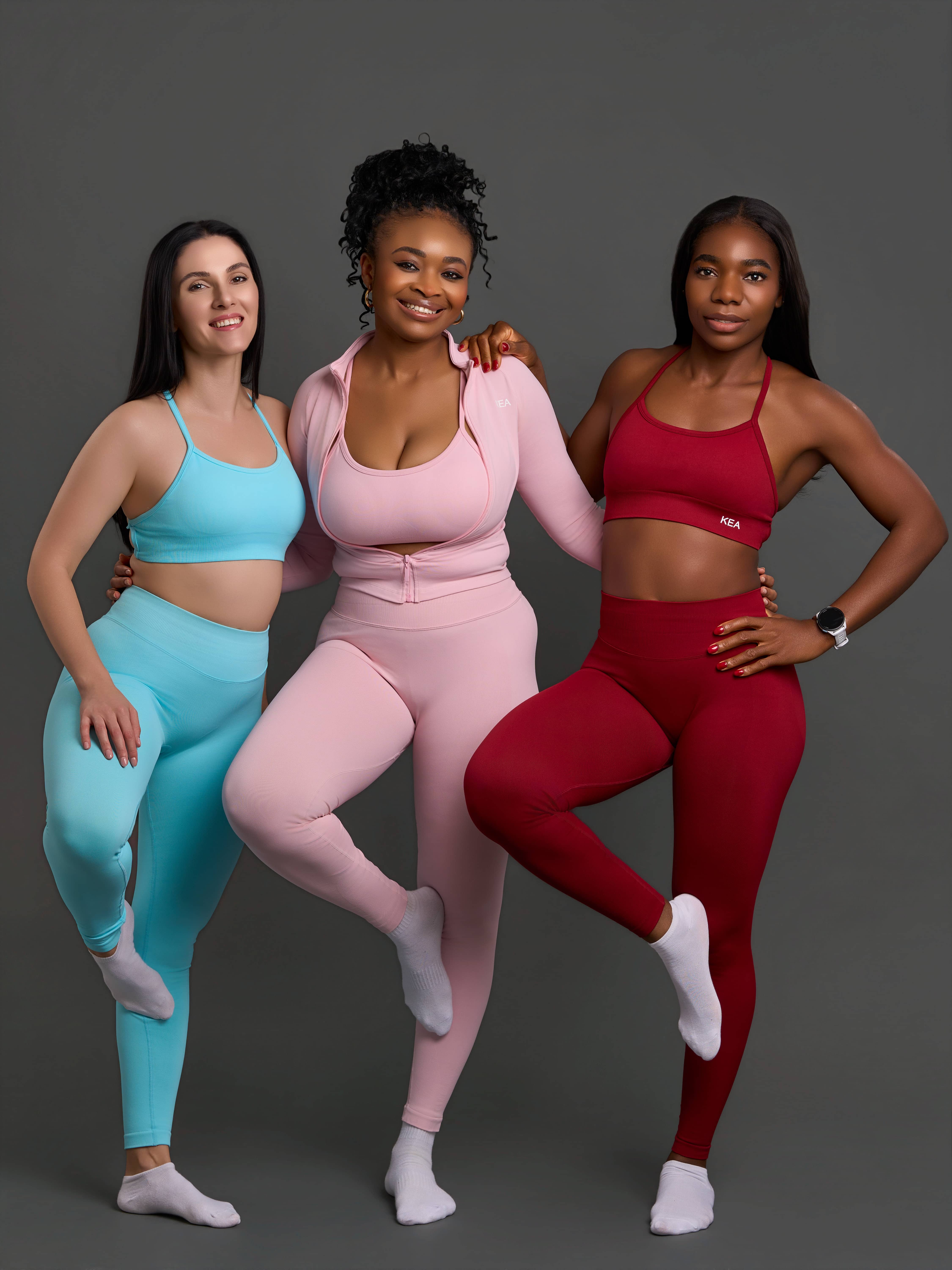 Professional fitness photoshoot capturing strength and performance in action