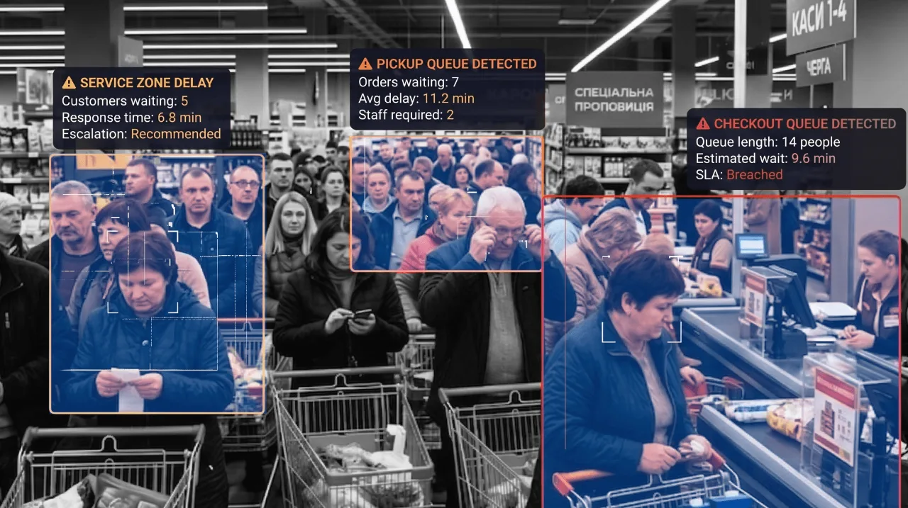 A large group of people in a store