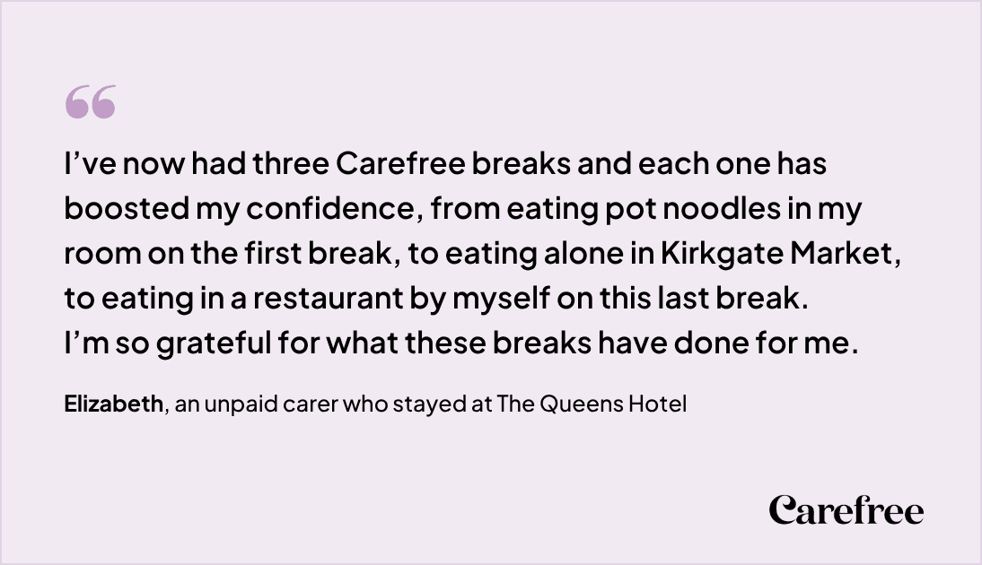 Carefree carer testimonial