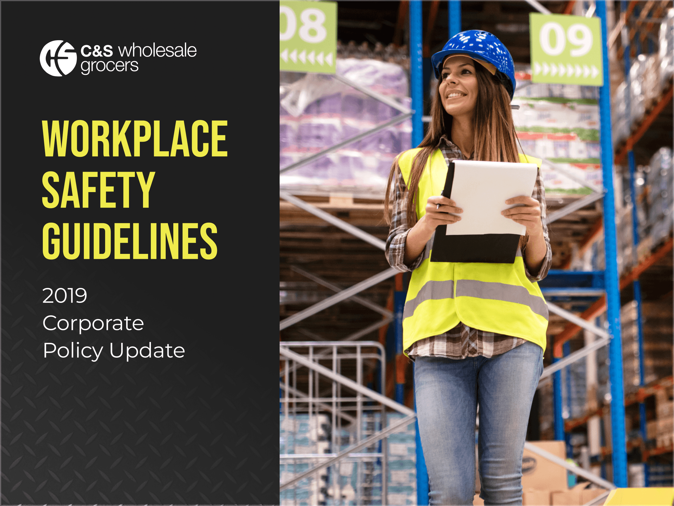 C&S workplace safety guidelines woman smiling