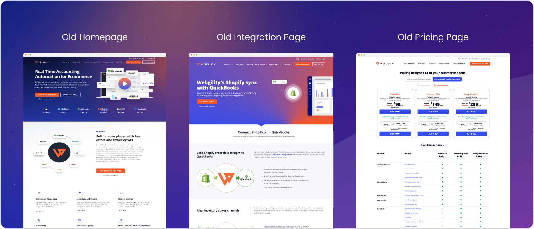 Modern designed sign-up landing page