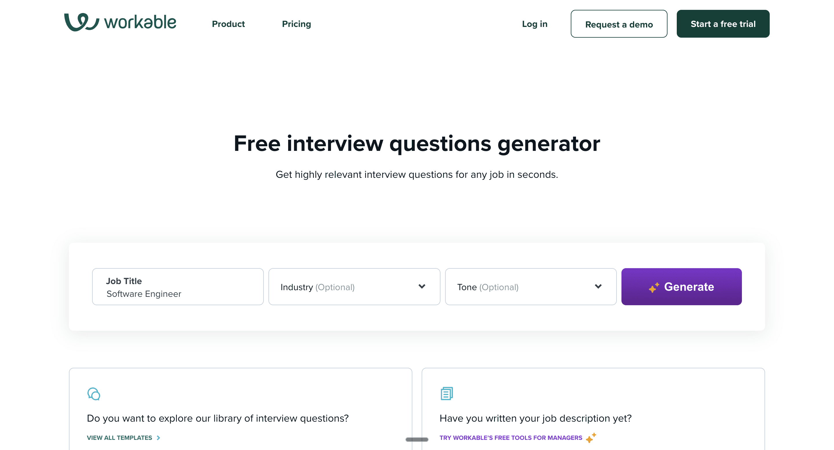 Workable Question Generator
