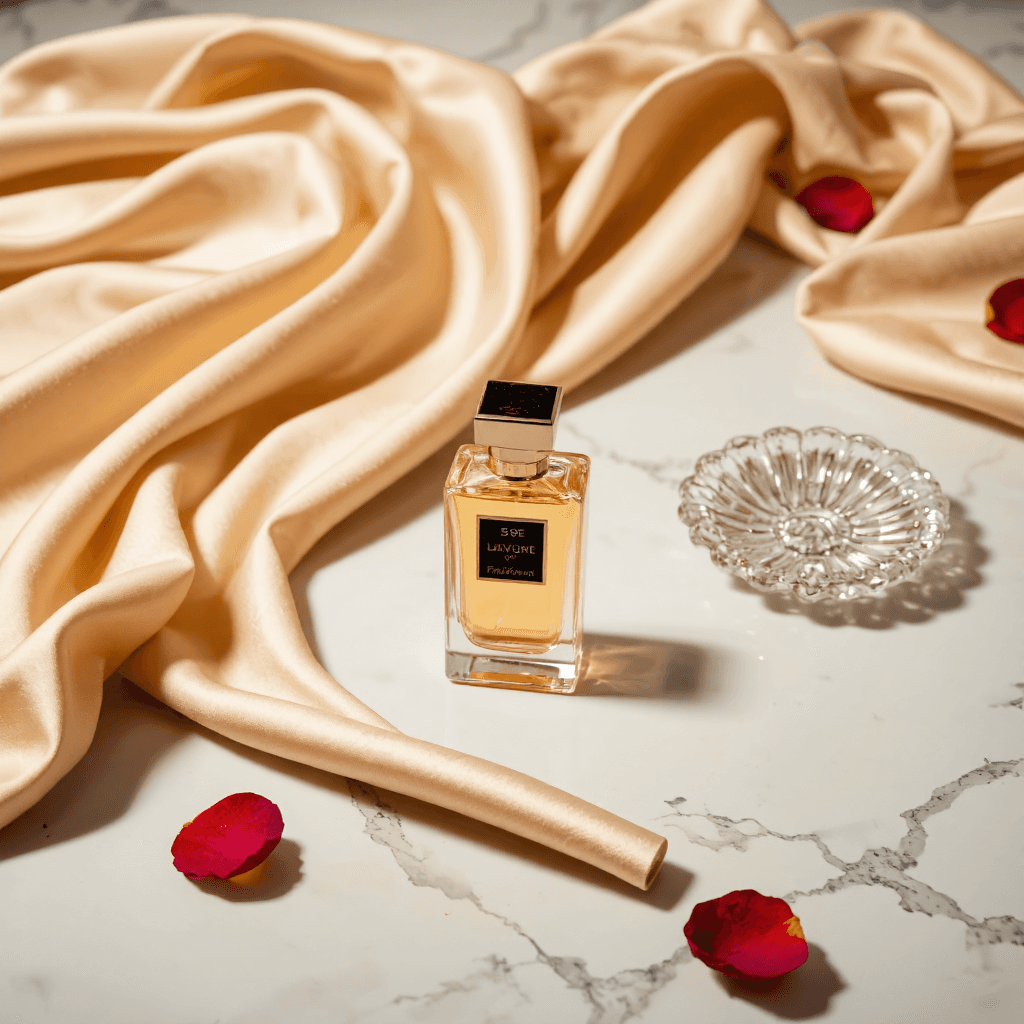 product photography of perfume bottle