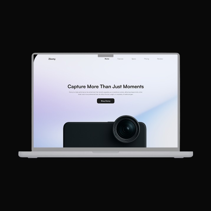 Zoomy web mockup image