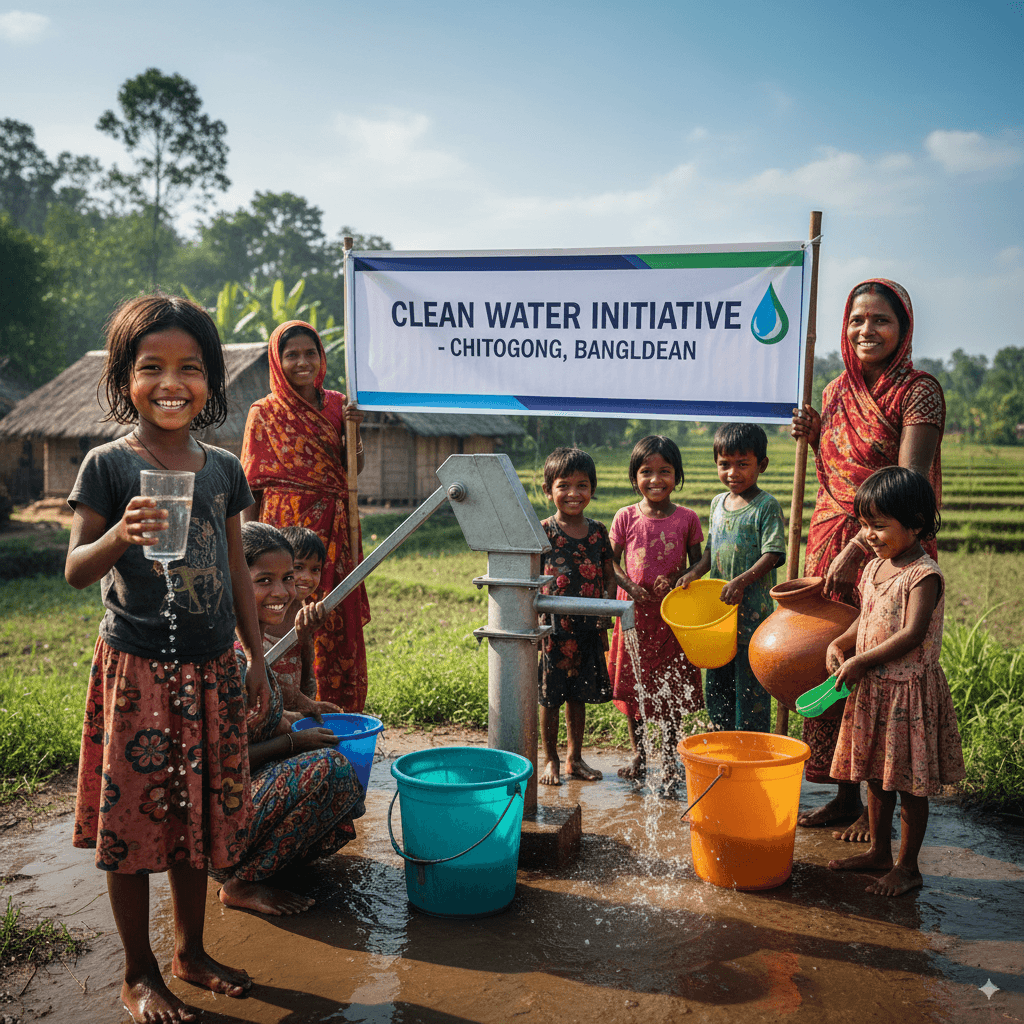 Clean Water Initiative in Chittagong, Bangladesh.