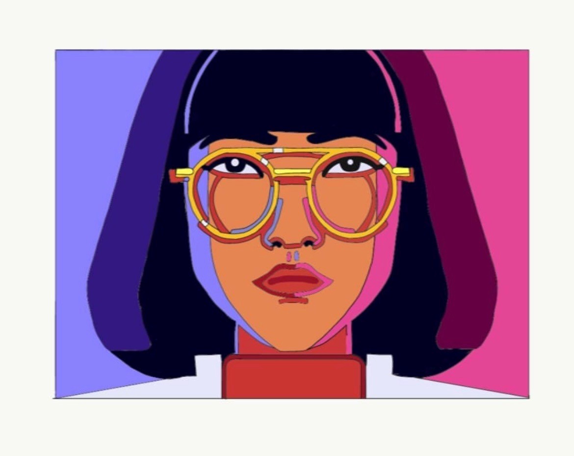 Riding a bicycle with V sign