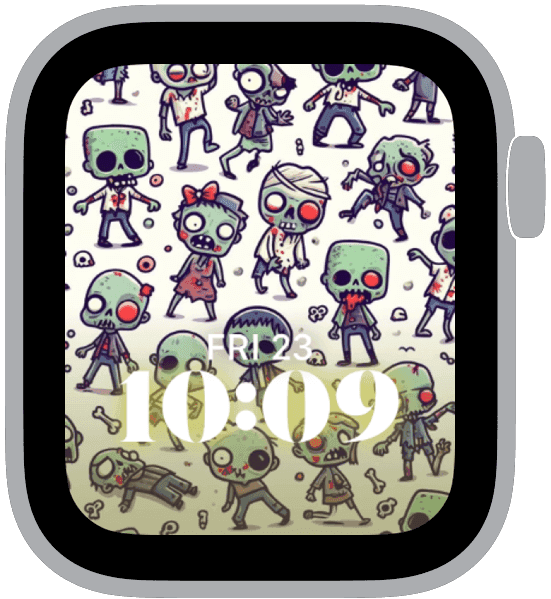 an apple watch face from the halloween patterns collection