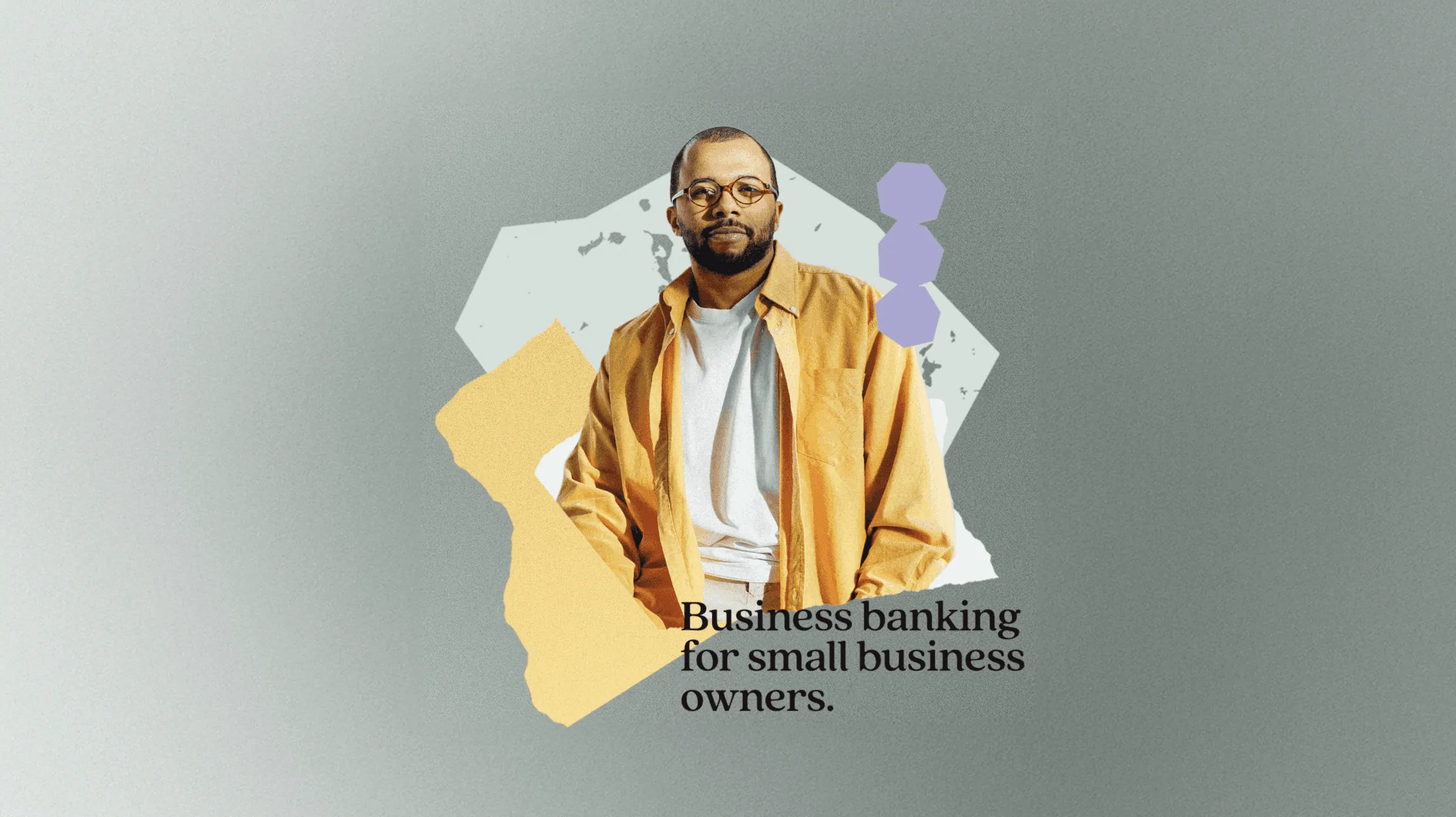 Found business banking brand identity hero