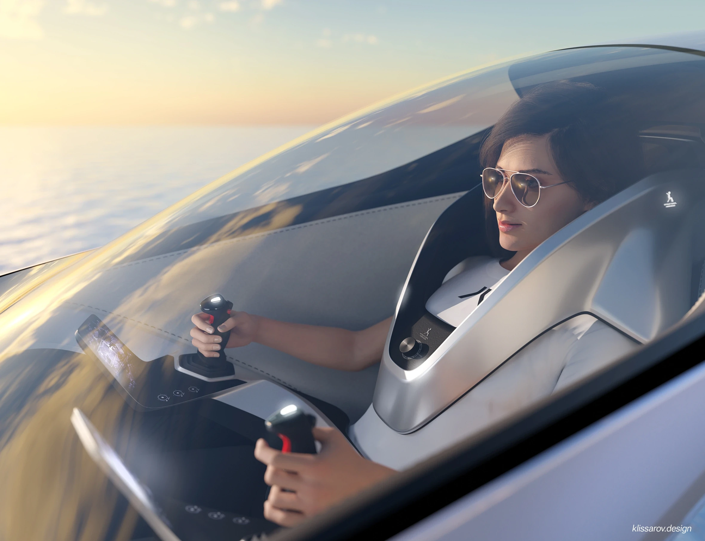 acro evtol detail of pilot