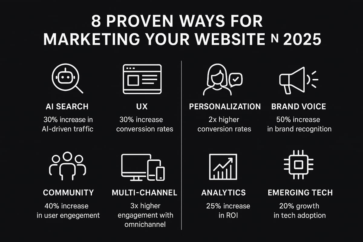 8 Proven Ways to Market Your Website in 2025