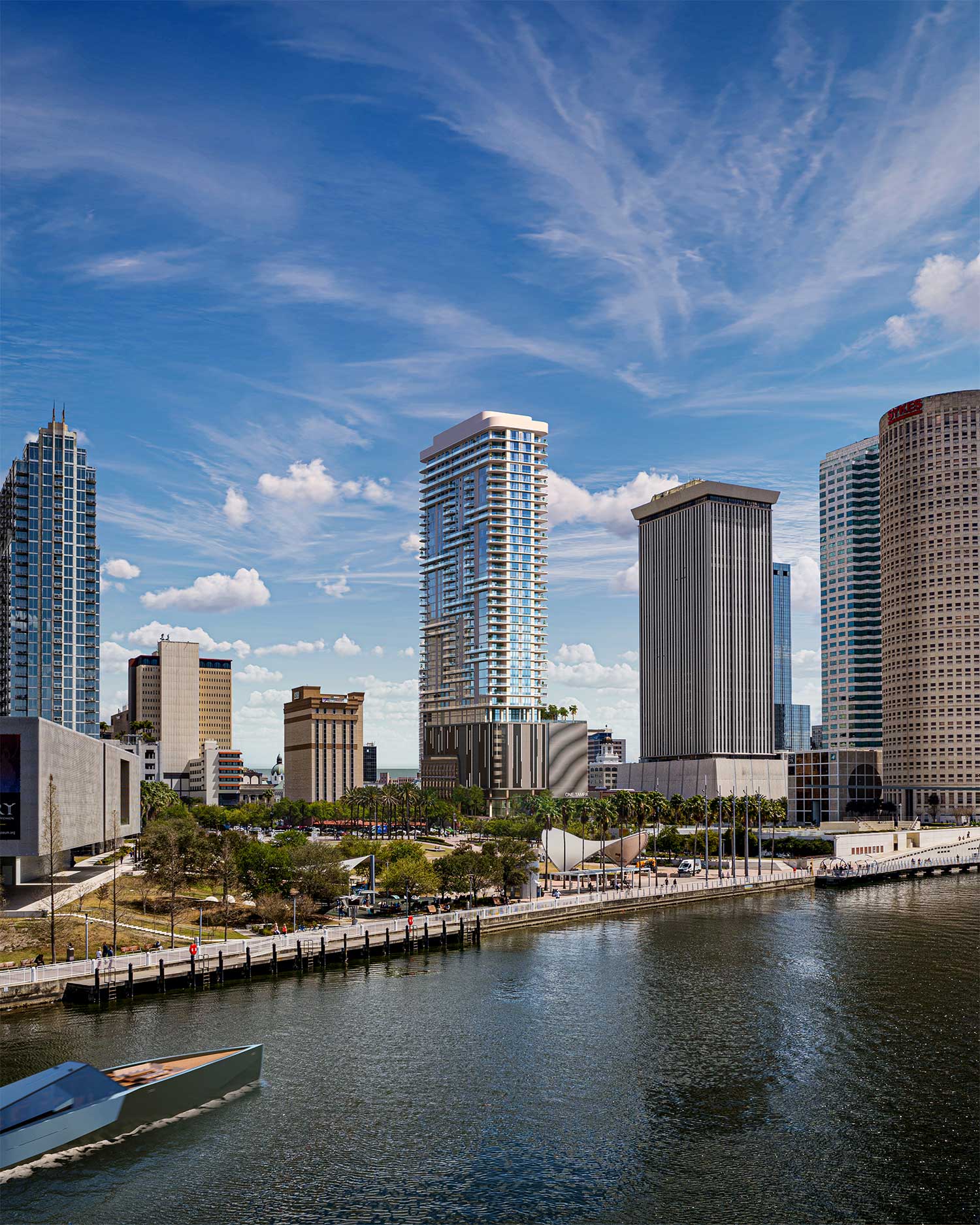 rendering of one tampa building in downtown