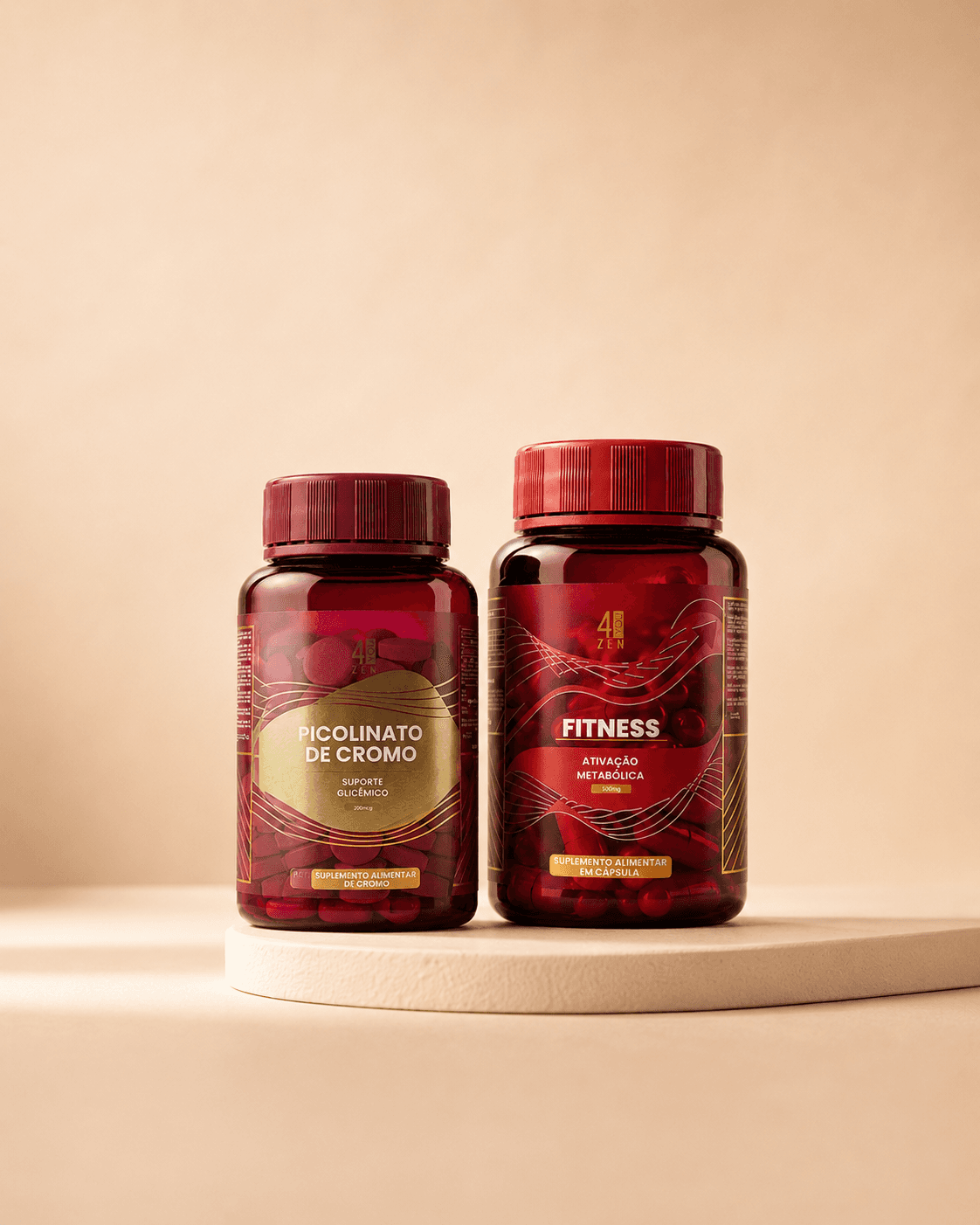 Kit 4you zen picolinato de cromo e formula fitness