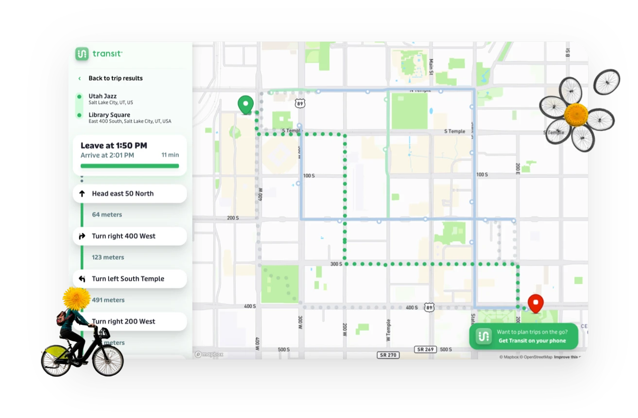 Inform your riders with Transit app