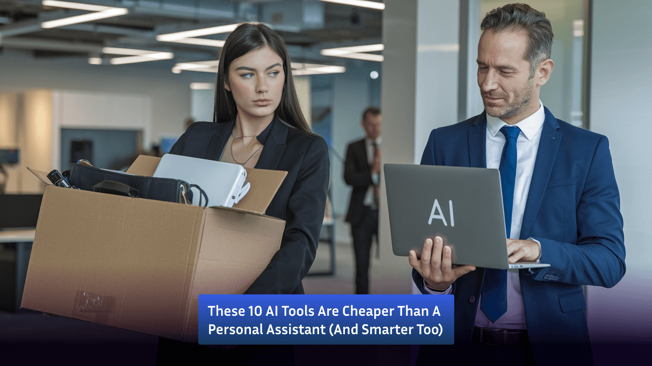 A boss firing personal assistant because of AI