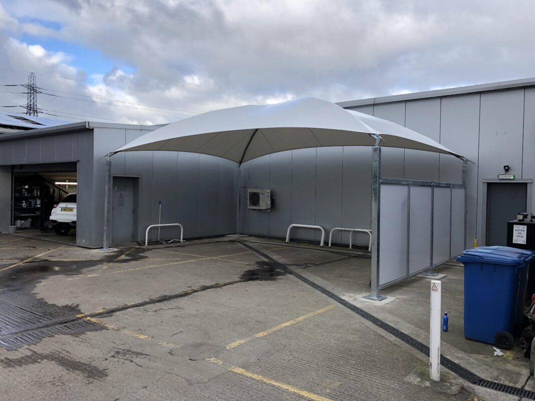 Paneling and Enclosed Structure Canopy