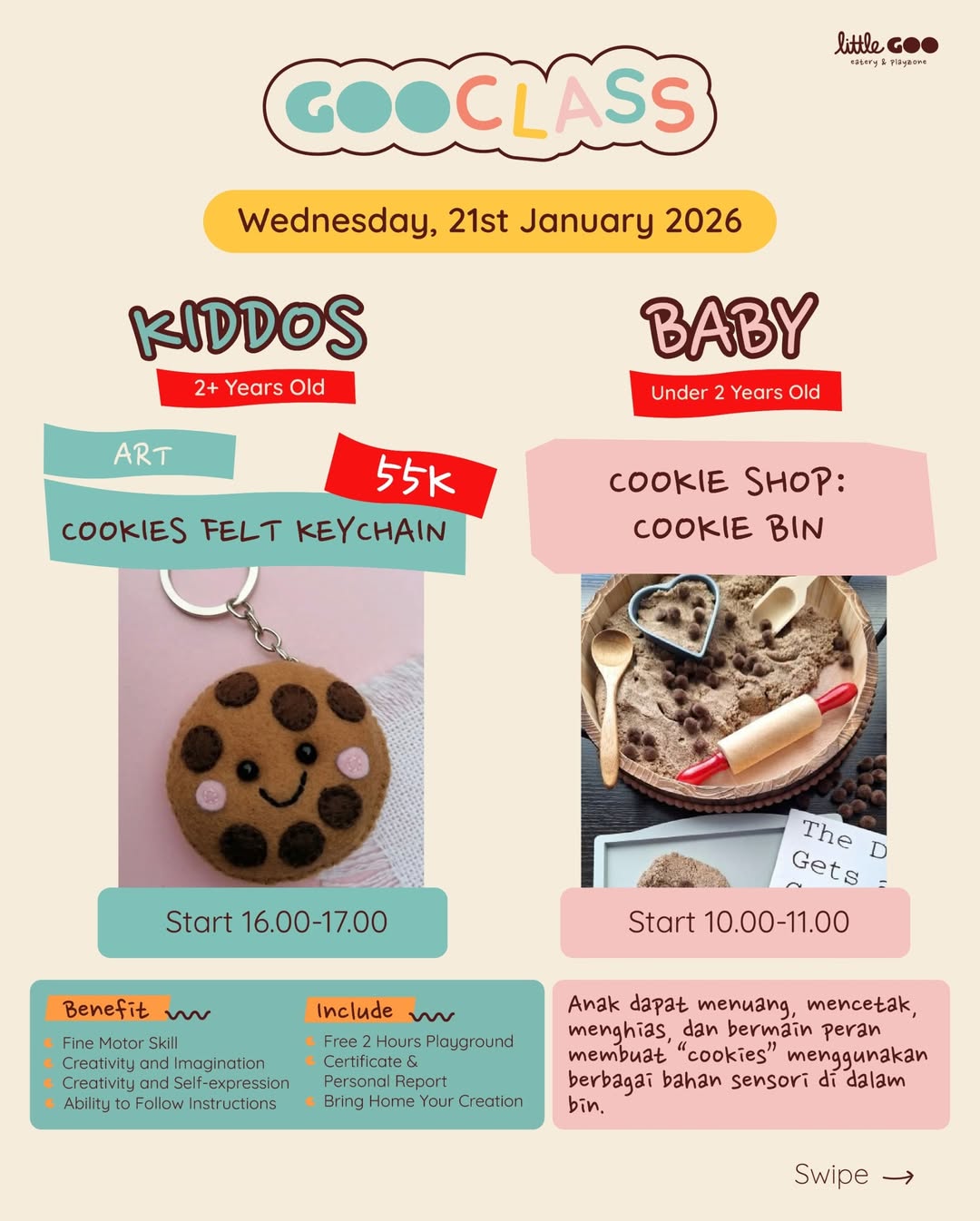 class weekly littlegoo yogyakarta