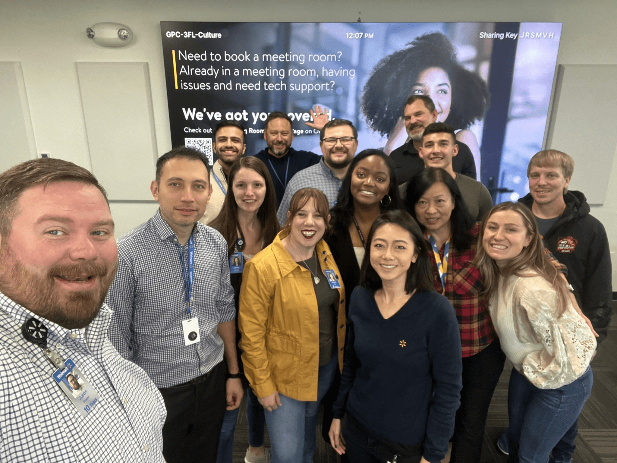 Kristine Chong meeting with UX leadership in Bentonville, Arkansas