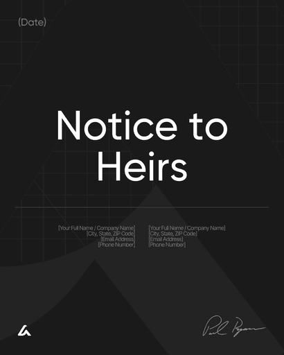 Notice to Heirs