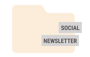 Folder z etykietami Społecznościowe i Newsletter do organizowania projektów w Bannersnack.
