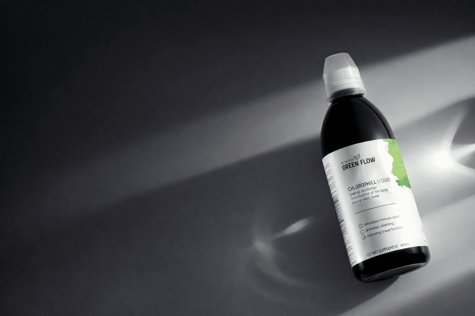 Dynamic picture of a cyclist riding downhill