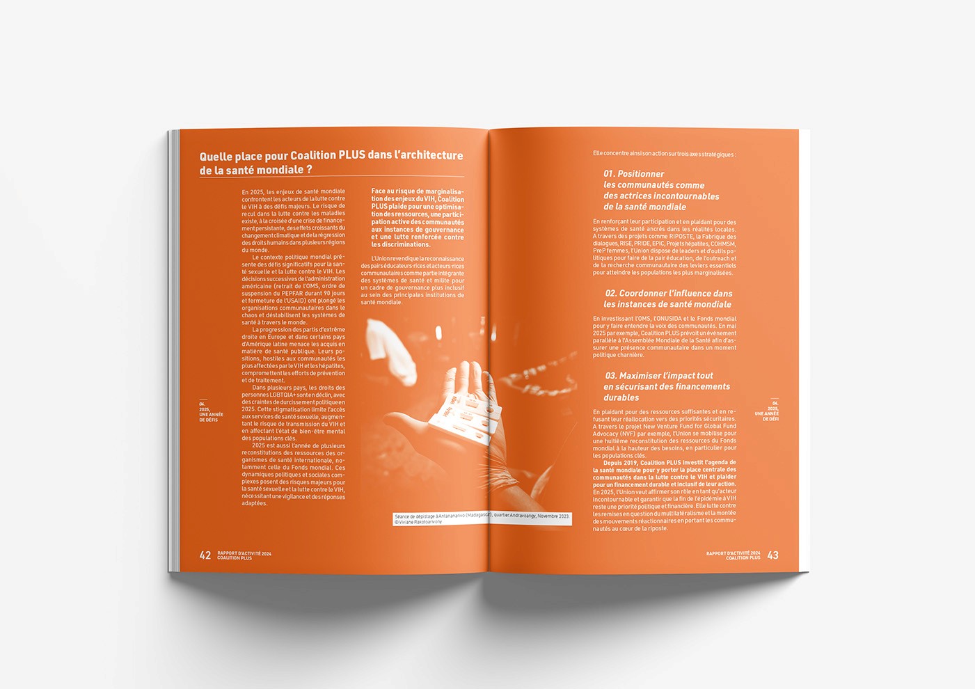 Rapport d'activité Coalition PLUS 2024 Design Graphique