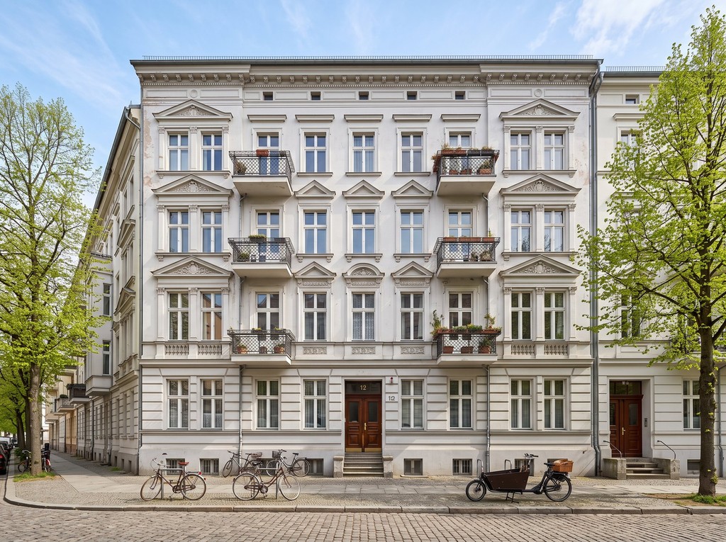 Altbau apartment building in Prenzlauer Berg, Berlin