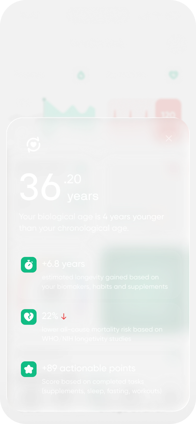 Neura Health Biological Age Widget