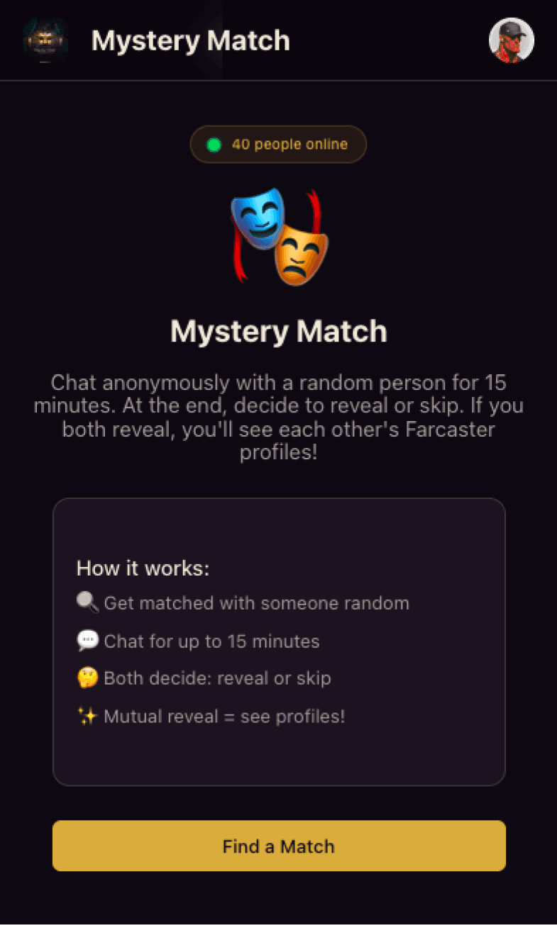 Mystery match screenshot