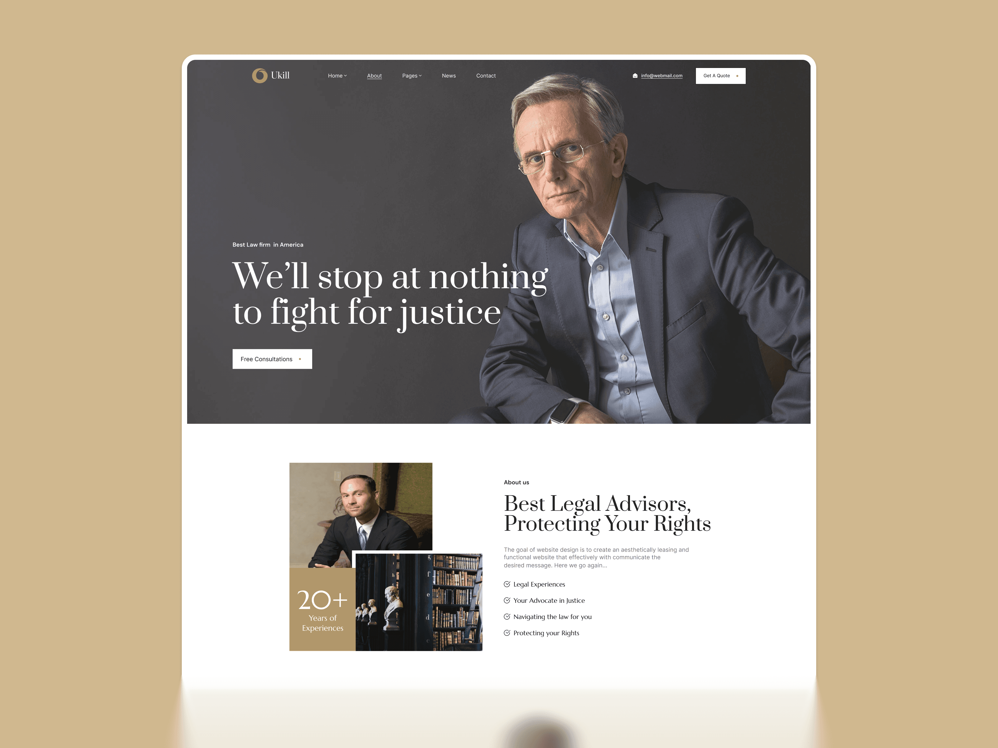 Legal Services & Law Firm Framer Template