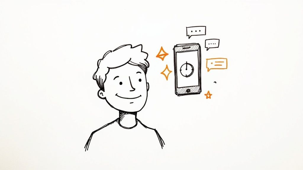 A person using a laptop to manage their Airbnb messages, symbolizing efficiency and control.