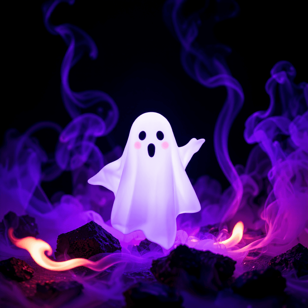 product photography of ghost pokemon figure