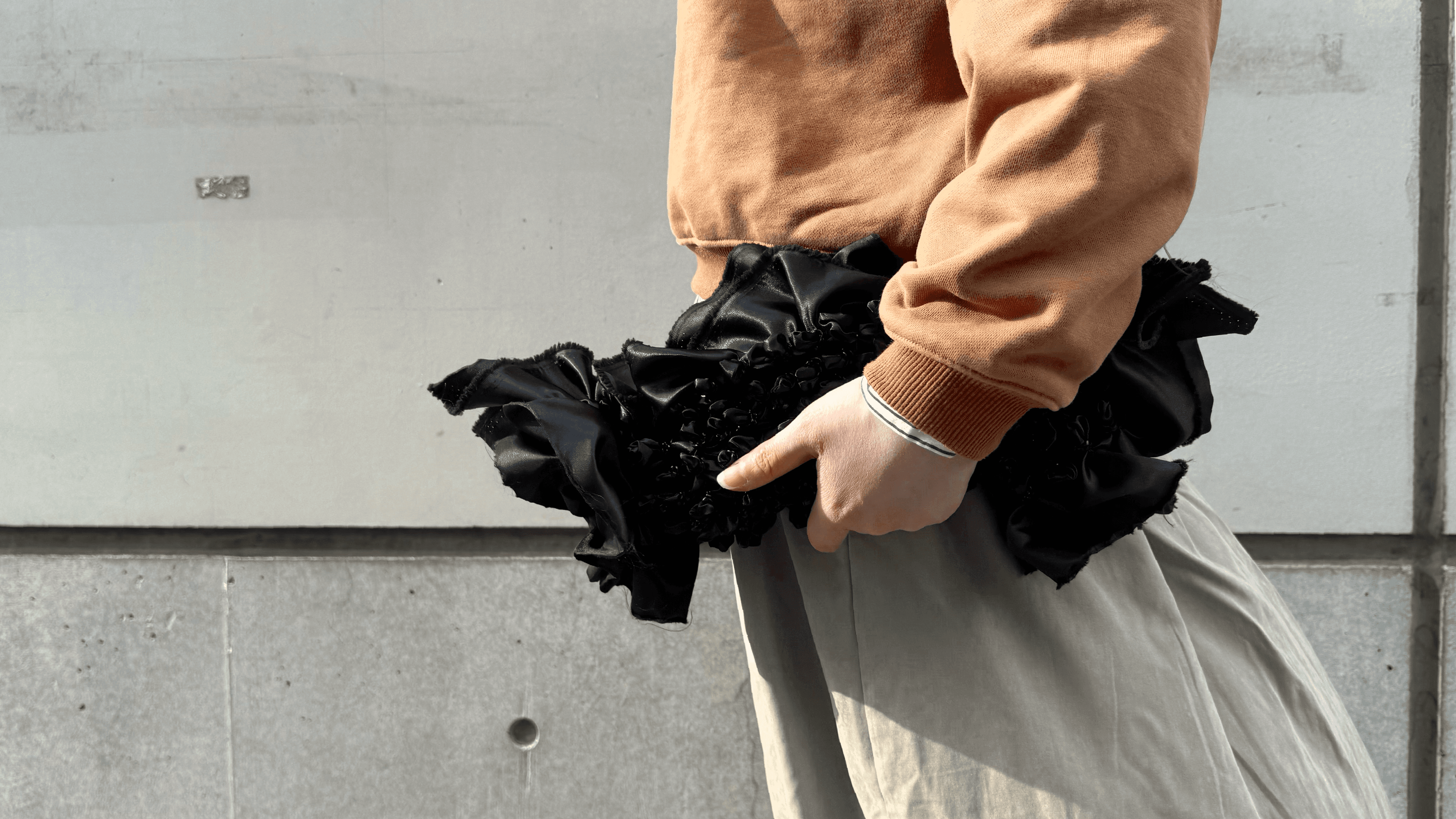 Abstract dark blue and brown waves