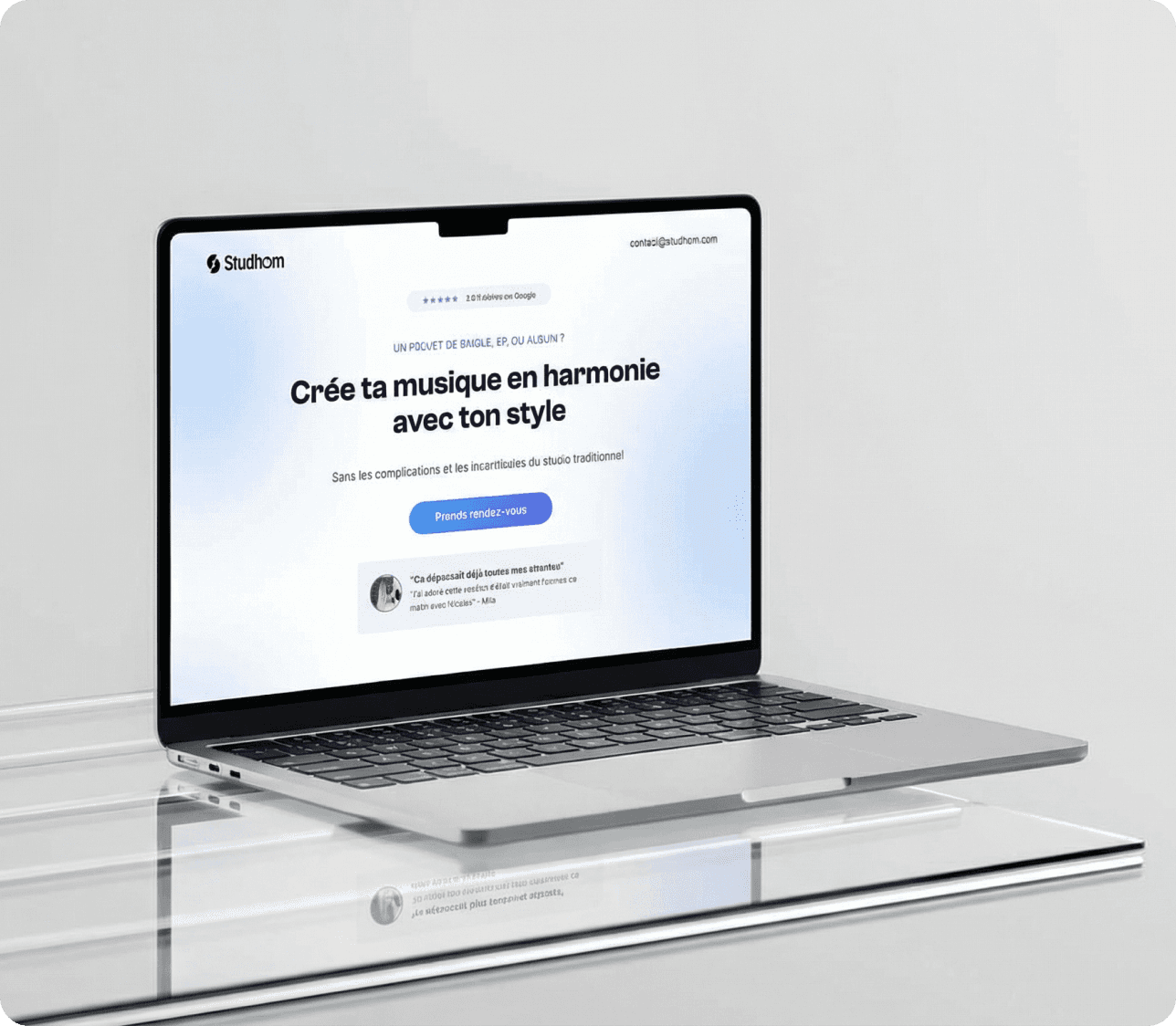 Visual mockup of the Write to Launch Academy website