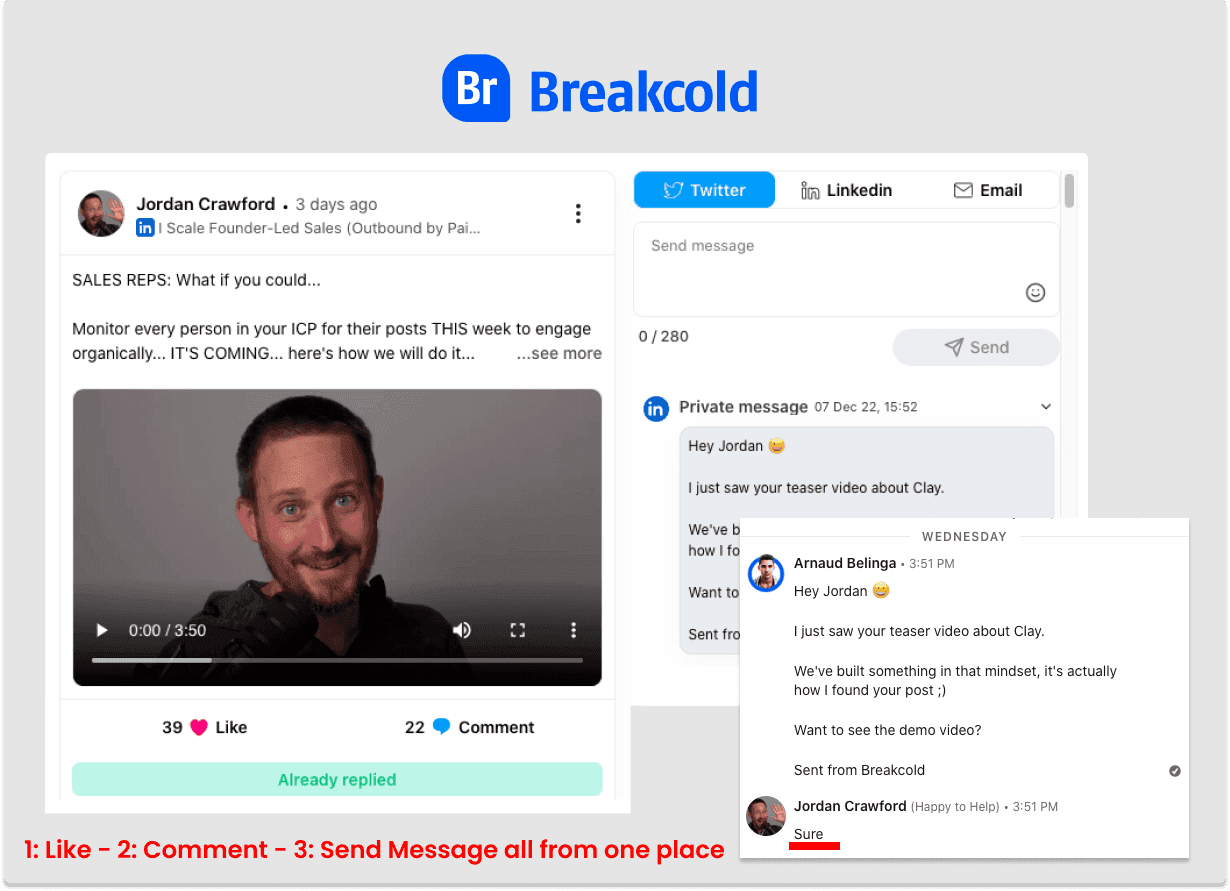 Exemple de Breakcold pour les agences CRM | Breakcold