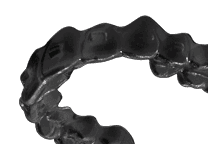 Black-and-white 3D aligner model