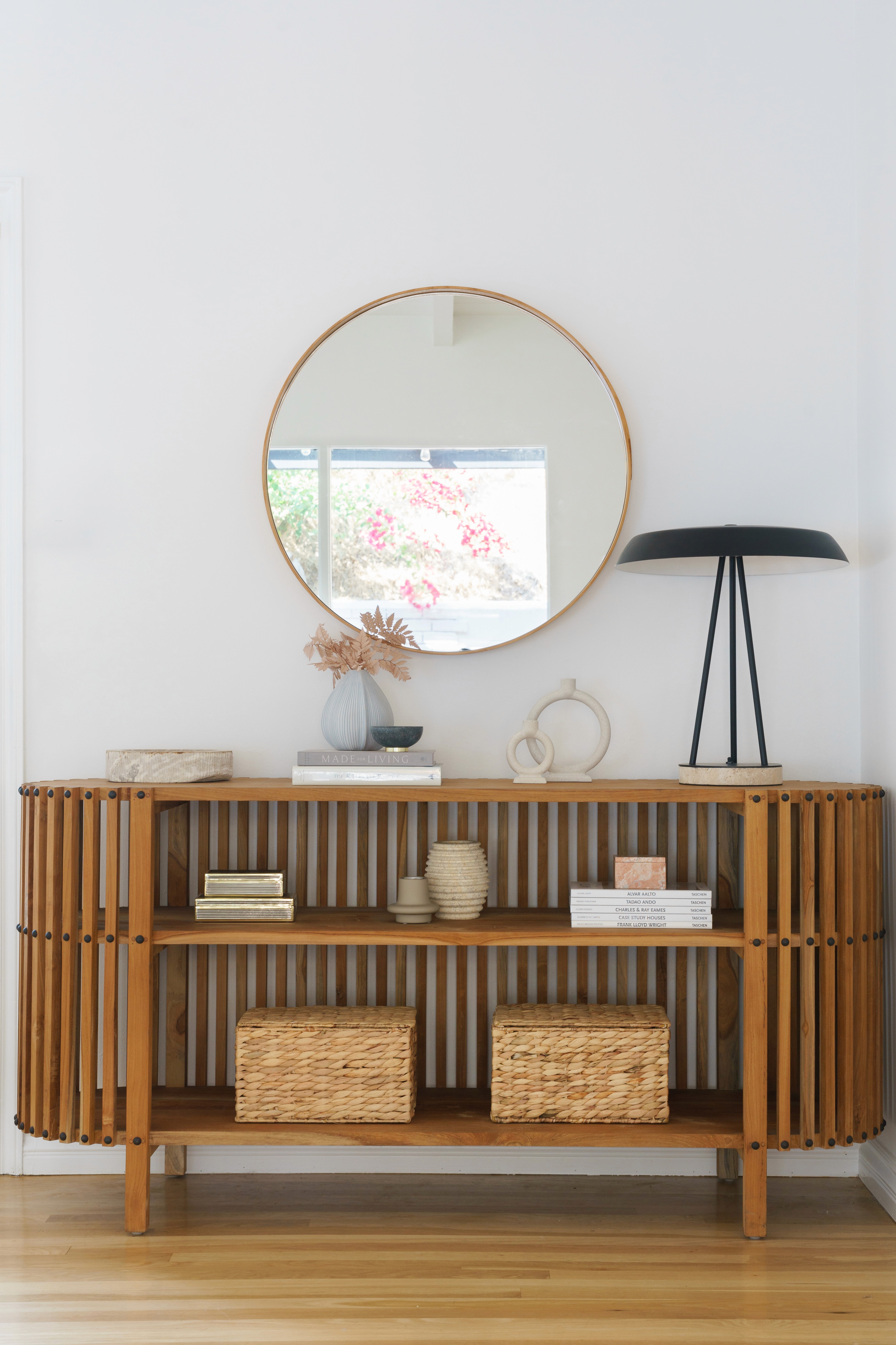 Mid-century living room refresh with a blend of classic design and contemporary comfort  by Ventura & Los Angeles interior designer Jubilee Interiors
