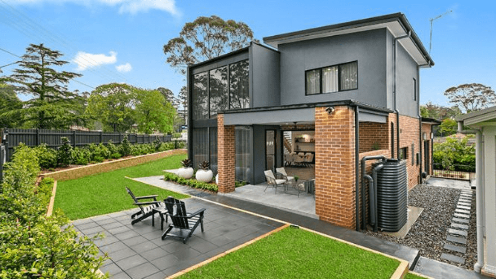 Duplex House With Wraparound Garden