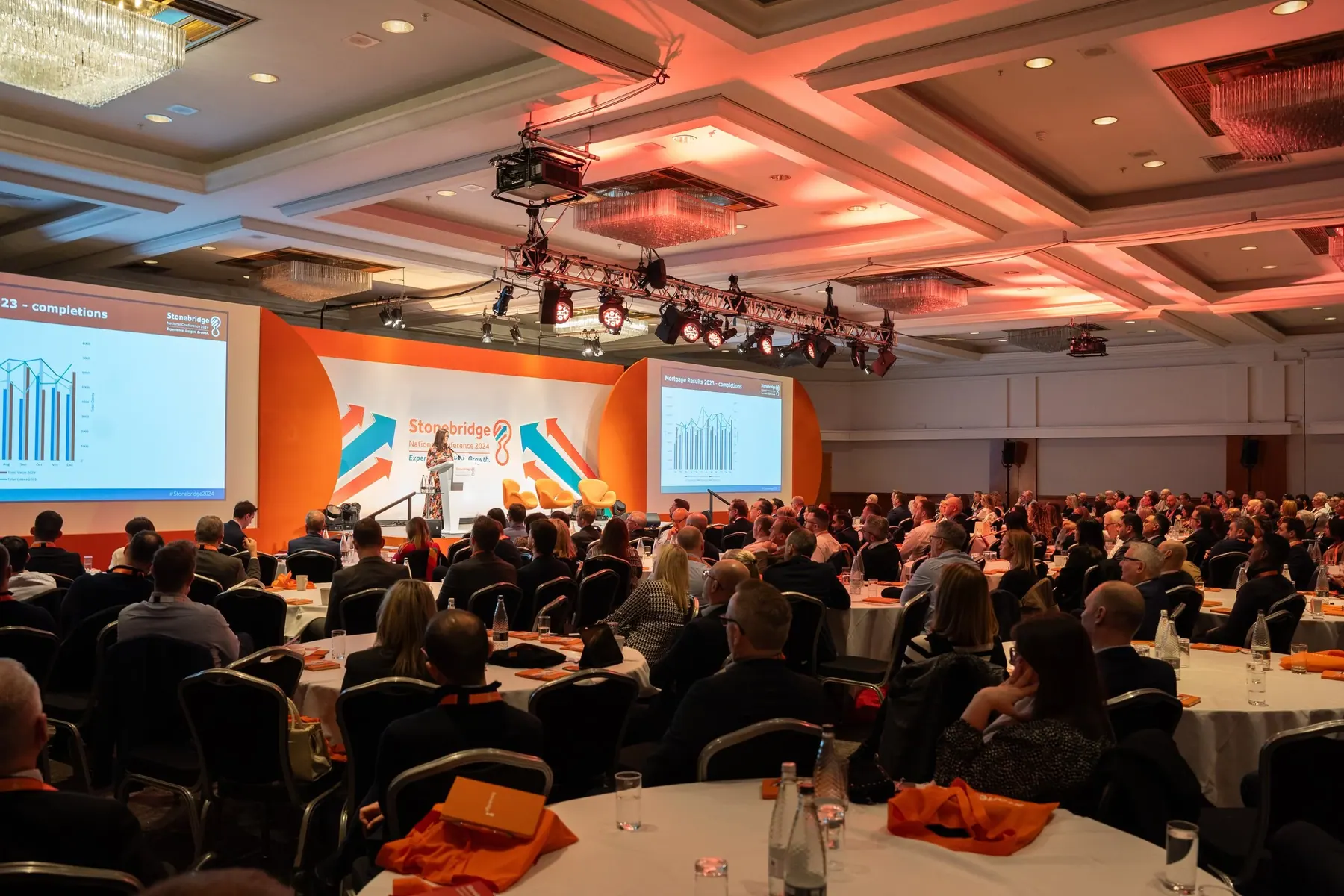 Conference and awards event photography for Stonebridge at the Hilton Birmingham