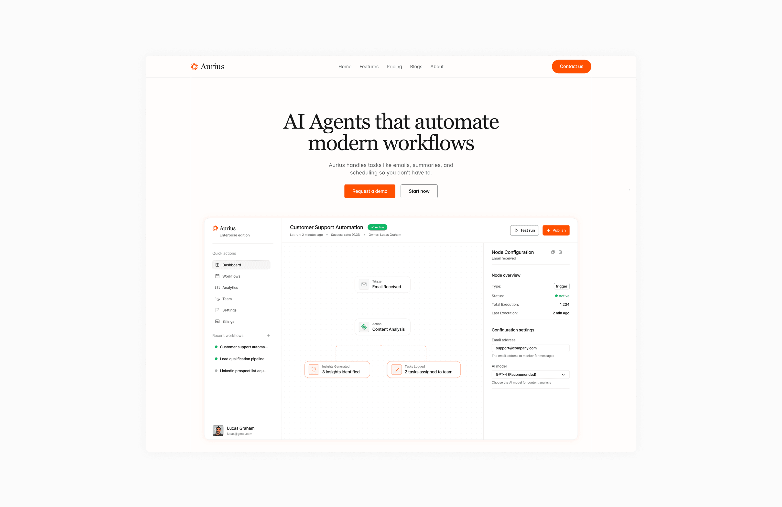 image of a landing page screenshot