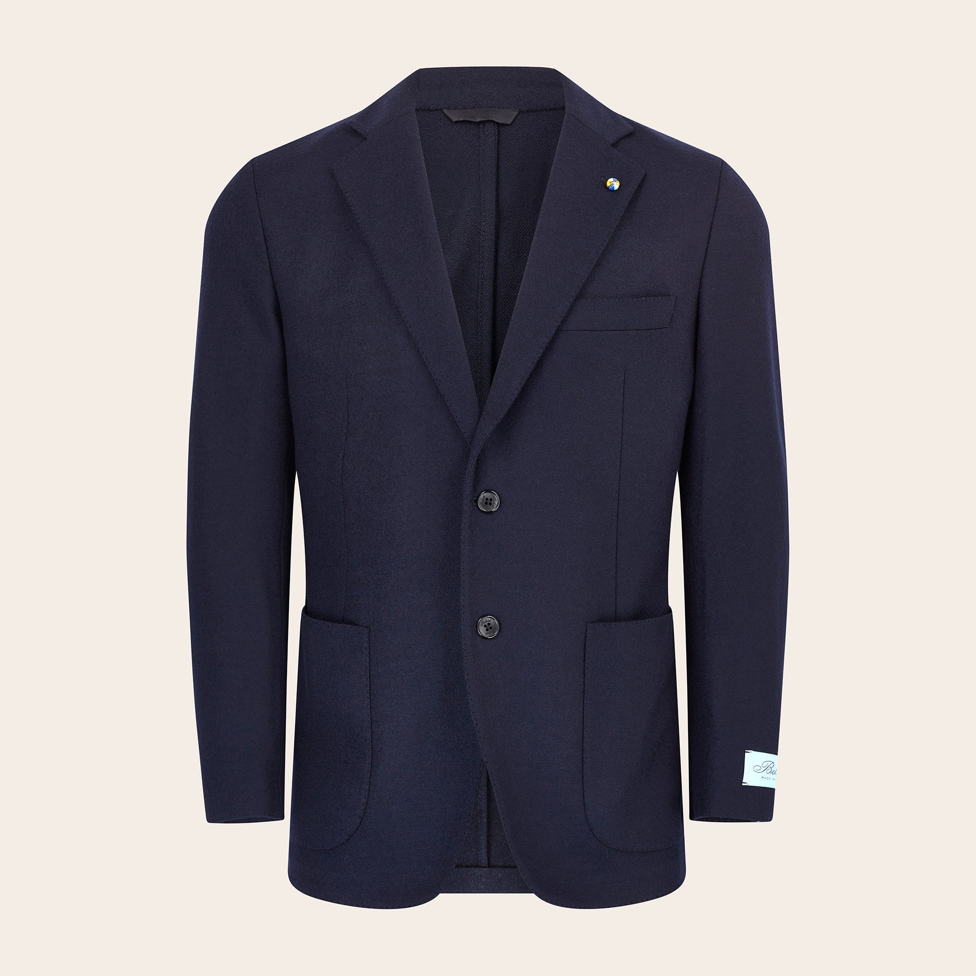 Belvest Blue Wool / Cashmere Blazer - Mandelli UK