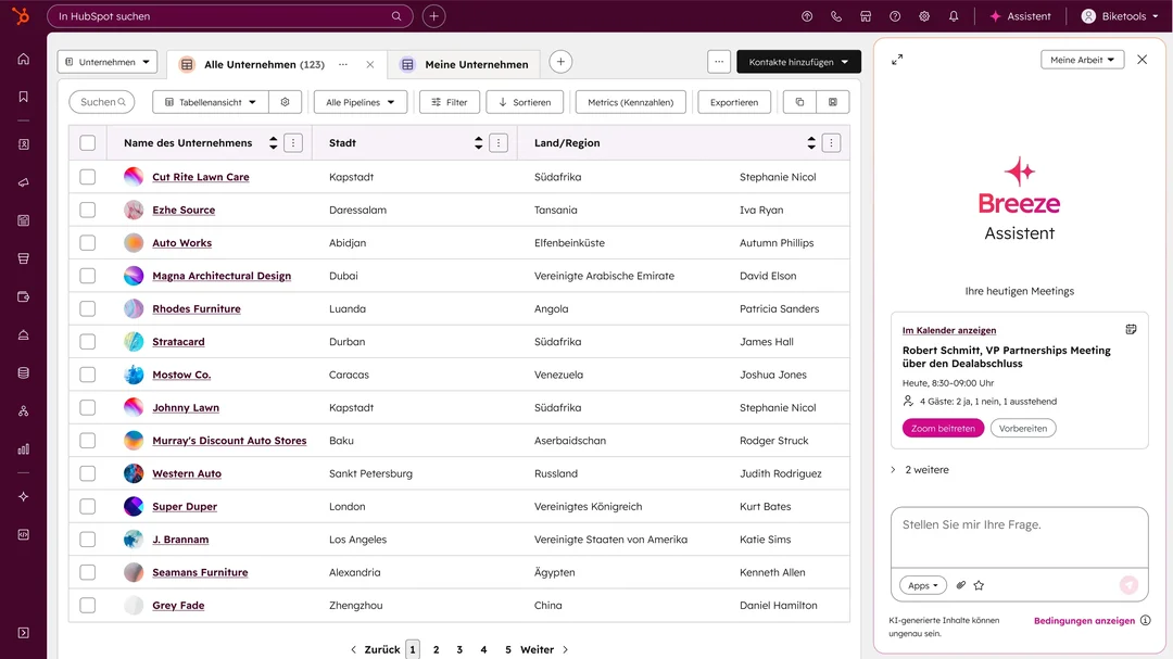 Ativação do Breeze, a IA da HubSpot, pela Reevia