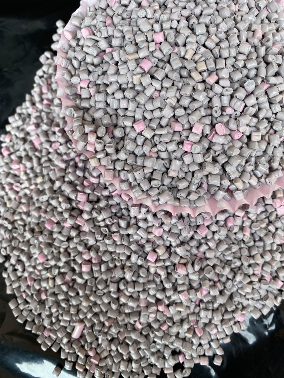 Product granules close-up