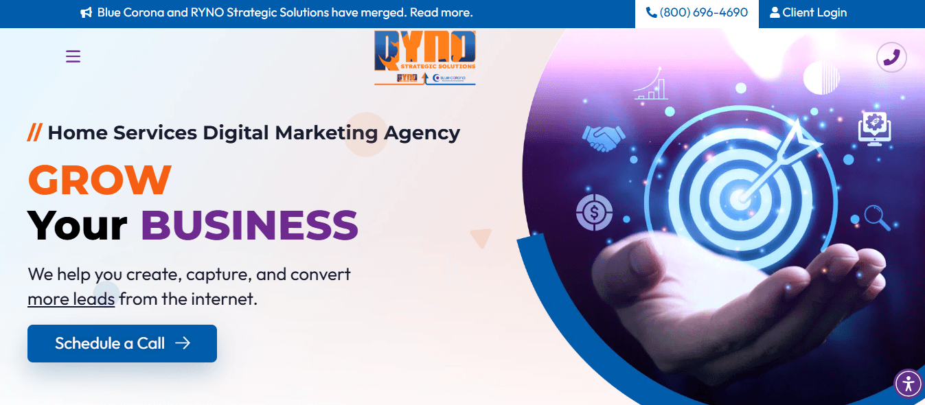 blue corona - Contractor SEO Agency